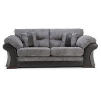 Album Fabric 3 Seater Sofa Charcoal