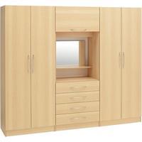 Alaska Fitted Wardrobe Walnut