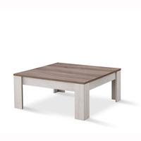 Alpina Coffee Table Square In Oak With Distressed Effect Top