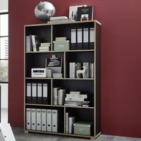 Alantra Wooden Home Office Shelving Unit In Anthracite