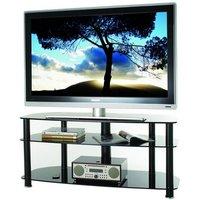 alphason designs avcr503blk sona series black tv stand