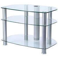 Alphason Designs AVCR323G Sona Series Clear TV Stand