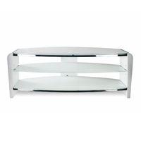 Alphason Francium Glass TV Stand 110cm Arctic White