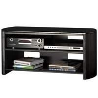 alphason designs fw1100bvb finewoods series black tv stand