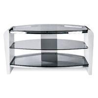 Alphason Francium Glass TV Stand 80cm White