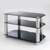 alphason ad3 black glass tv stand