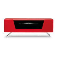 alphason chromium tv stand red