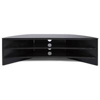 alphason finewoods curve tv stand black