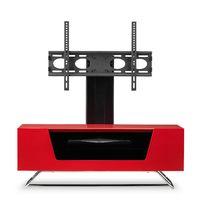 alphason chromium cantilever tv stand red