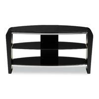 Alphason Francium Glass TV Stand 80cm Black