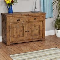 Alena Sideboard In Rough Sawn Oak With 2 Doors and 2 Drawers