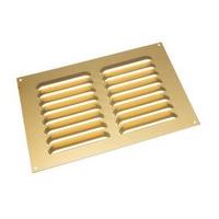 Aluminium Gold Louvre Grille Vent Ventilation Cover 9 X 6 Inch ( Pack of 10 )