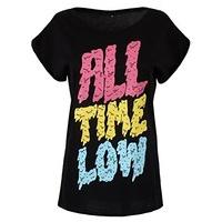 all time low womens melted roll sleeve atl t shirt