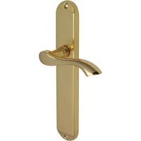 Algarve - Polished Brass - Lever Lock Door Handle - MM7200-PB
