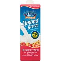 almond breeze unsweetened 1 litre