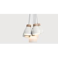 albert cluster pendant lamp muted grey