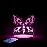 aloka multi coloured childrens night light butterfly