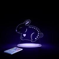 aloka multi coloured childrens night light bunny