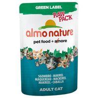 Almo Nature Green Label Raw Pack Pouches 12 x 55g - Mackerel