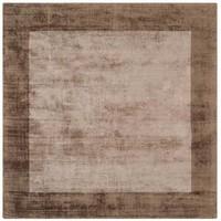 Almada Choco & Mocha Viscose rug 160x160