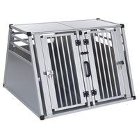 Aluline Double Dog Crate - Size XL: 92 x 97 x 68 cm (L x W x H)