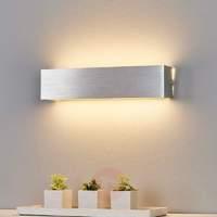 aluminium coloured led wall light ranik