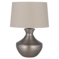 Aluminium Pot Table Lamp Base, Silver