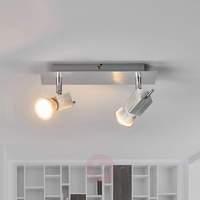 Aluminium spotlight Sevina, 2-bulb