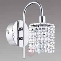 Almonte LED wall light, glass elements, IP44