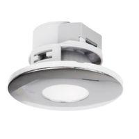 Alpha 2 In 1 Chrome Effect LED Fixed Downlight 5 W Pack of 3