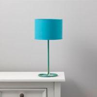 Alexa Curl Base Sky Blue Table Lamp