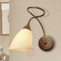 Alessandro wall light in antique brown