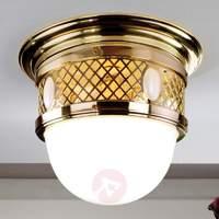 Alt Wien Ceiling Light Hemisphere-Shaped Brass