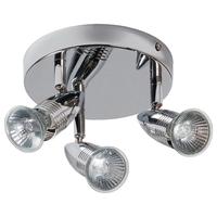 Alfa 0247 Triple Mini Plate Spotlight in Polished Chrome