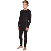 alpine kids thermal underwear set black