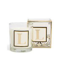 alphabet scented candle l