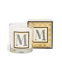 alphabet scented candle m