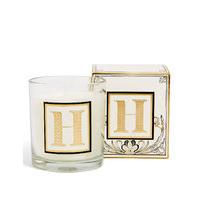 alphabet scented candle h