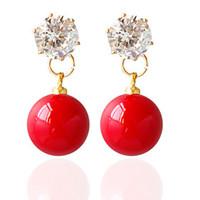 Alloy Drop Earrings Fashionable Earrings Wedding/Party 1 pair