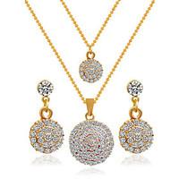 Alloy Bridal Jewelry Sets Necklaces Earrings Wedding