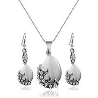 Alloy Bridal Jewelry Sets Necklaces Earrings Wedding/Party 1 pair