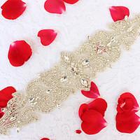 Alloy Wedding Party/ Evening Dailywear Sash-Beading Rhinestone Imitation Pearl Beading Rhinestone Imitation Pearl