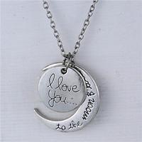 alloy moon and heart i love you to the moon and back necklacemore colo ...