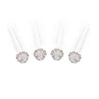 Alloy / Rhinestone Hairpins Wedding / Party 4pcs