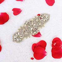 Alloy Wedding Party/ Evening Dailywear Sash-Beading Rhinestone Imitation Pearl Beading Rhinestone Imitation Pearl