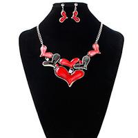 Alloy Bridal Jewelry Sets Silver Necklaces Earrings Wedding/Party 1 pair