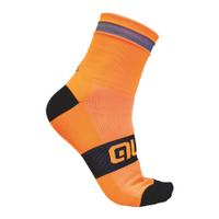 Alé Reflex 10cm Cuff Cycling Socks - Orange/Black - S