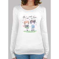 all you need is love- manga long, white