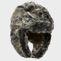 alpine unisex all fur trapper hat grey