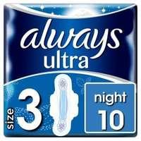 Always Ultra Night Sanitary Pads 10pck